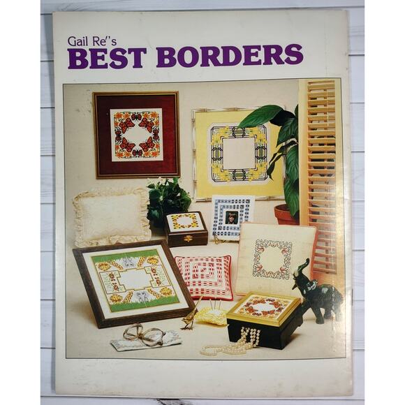 Graph Menagerie Gail Re's Best Borders Cross Stitch Pattern Fruit, Animals, Iris - Picture 3 of 8